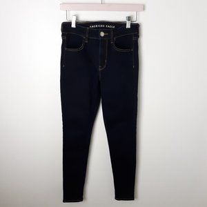 AEO Hi-Rise Jegging Dark Wash Size 2 Short